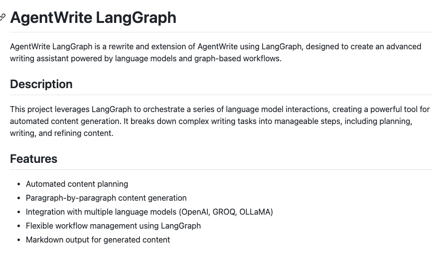 AgentWrite LangGraph